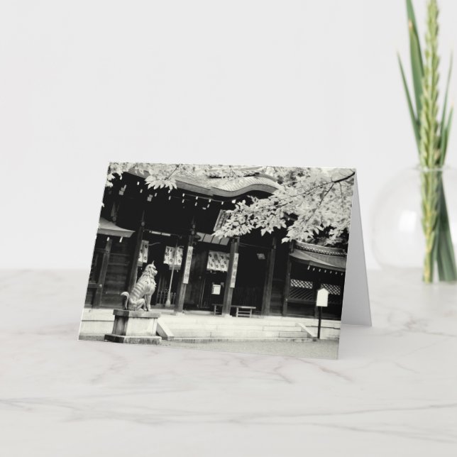Cartão Fotos monocromáticas do Japão (Frente)