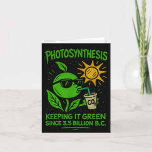 Cartão Fotosíntese Engraçada - Ecologia Verde Keeng Biolo
