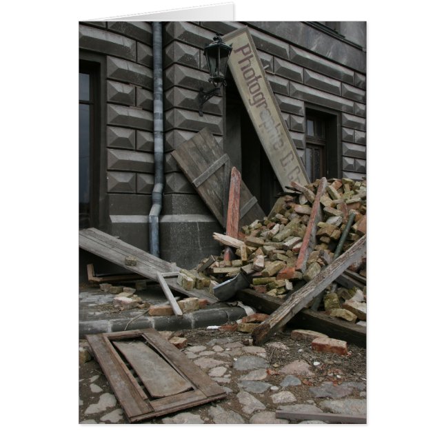 Cartão Fotostudio destruído (Frente)
