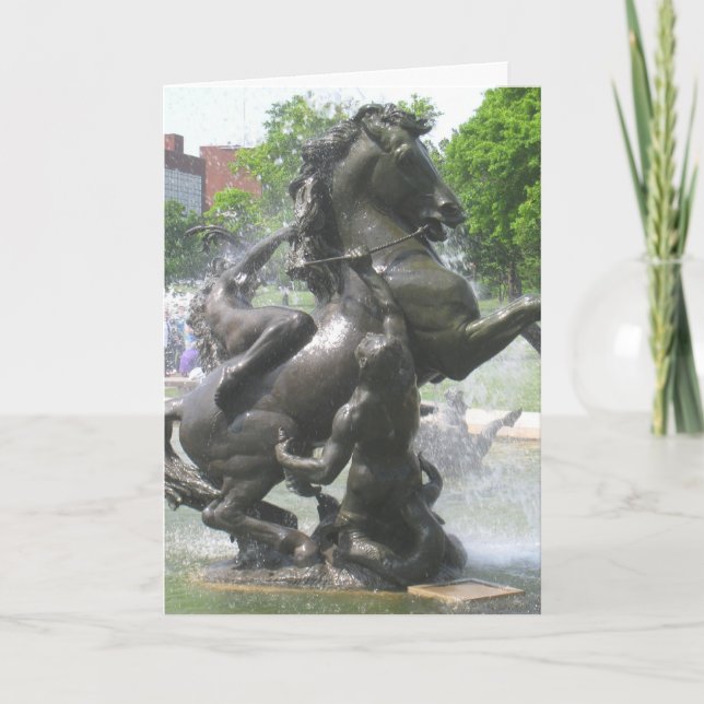 Cartão Fountain in Kansas City (Frente)