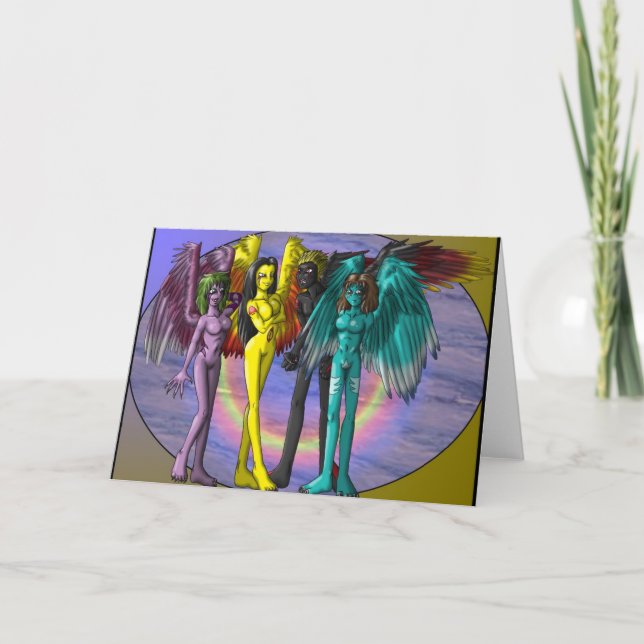 Cartão Four Demons Greetings card (Frente)