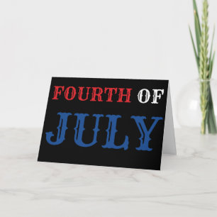 Cartão Fourth Of July Card