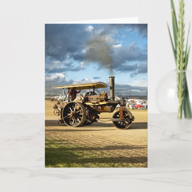 Cartão Fowler 8-ton Steam Roller  "Lord Jellicoe"  (Frente)