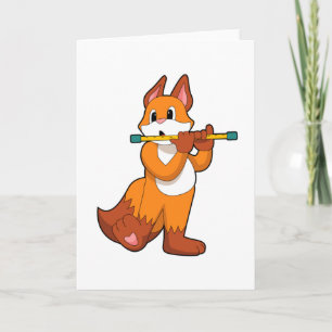 Cartão Fox at Music with Flute.PNG
