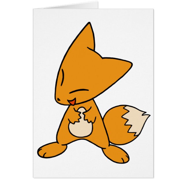 Cartão Fox doido (Frente)