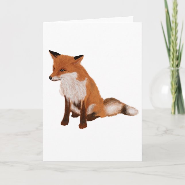 Cartão Fox Greeting card (Frente)