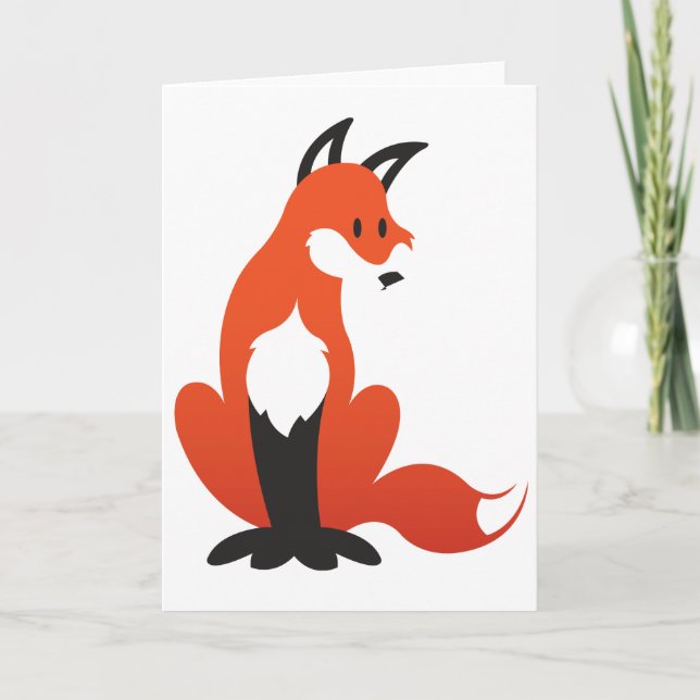 Cartão Fox Greeting Card (Frente)