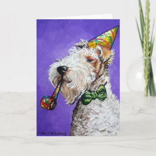 Cartão Fox Terrier Birthday