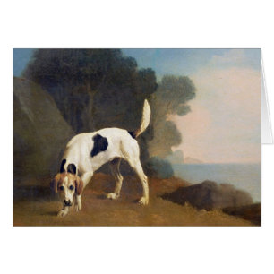 Cartão Foxhound no perfume, c.1760 de George Stubbs
