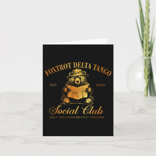 Cartão Foxtrot Delta Tango Social Club Só Você Pode Preve