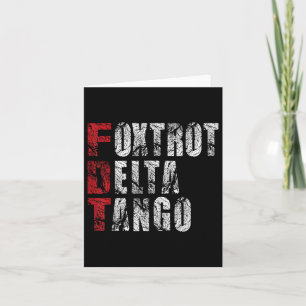 Cartão Foxtrots Delta Tangos Funny Foxtrots Delta Tangos