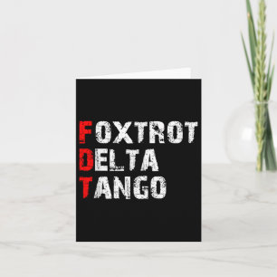 Cartão Foxtrots Delta Tangos Funny Foxtrots Delta Tangos