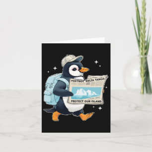 Cartão Foxtrots Deltas Tangos Penguins Anti Trump 1