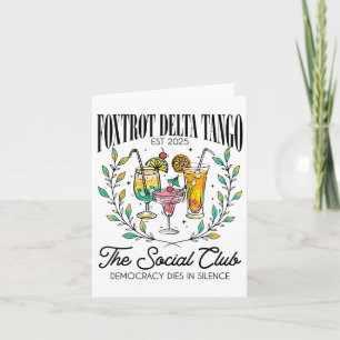 Cartão Foxtrots Deltas Tangos Retro Vintage Beach