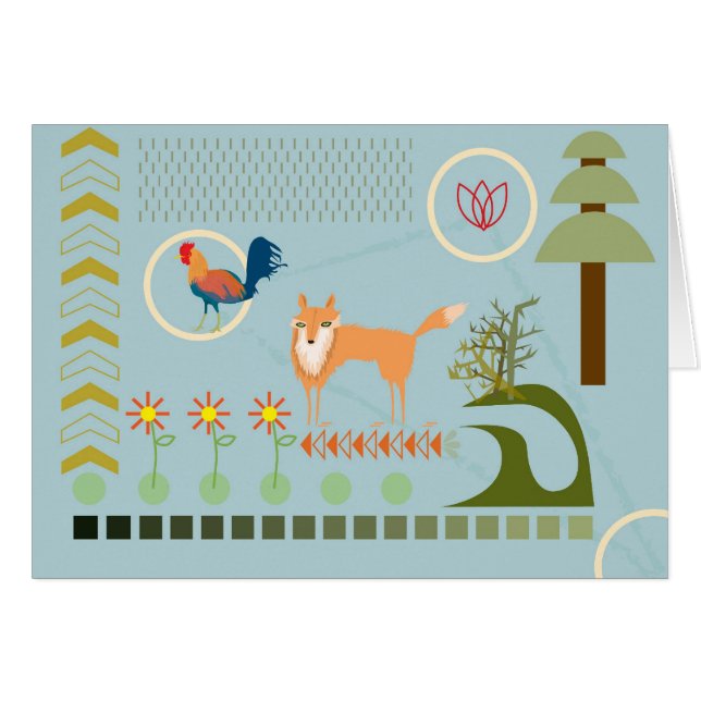 Cartão foxy (Frente Horizontal)