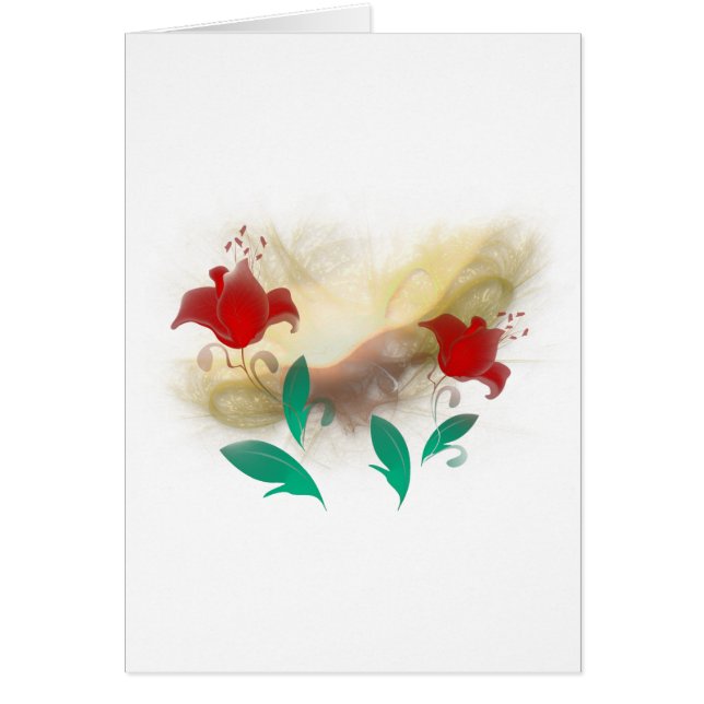 Cartão Frac floral (Frente)