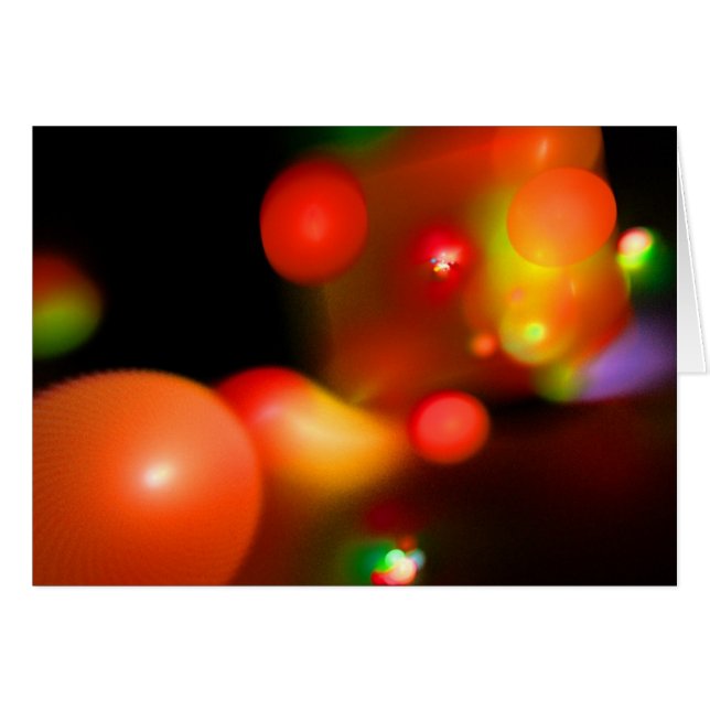 Cartão Fractais de BOLHAS QUÂNTICAS (Frente Horizontal)