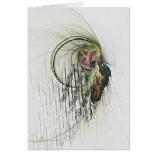 Cartão fractal artístico