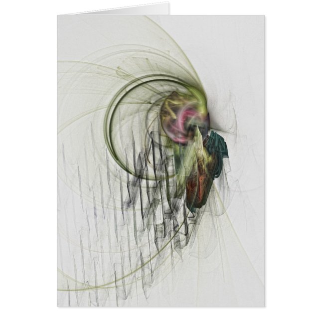 Cartão fractal artístico (Frente)