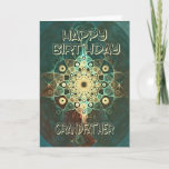 Cartão Fractal grunge birthday card for grandfather<br><div class="desc">A distressed effect card with a grungy feel.</div>