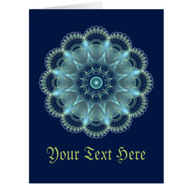 Cartão Fractal Mandala (Frente)