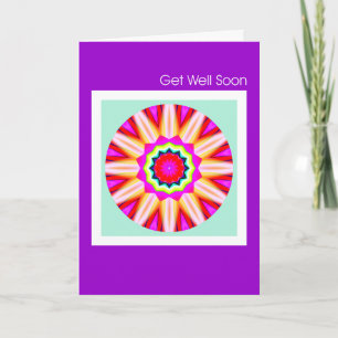 Cartão Fractal Mandala - Fique Bem Em Breve