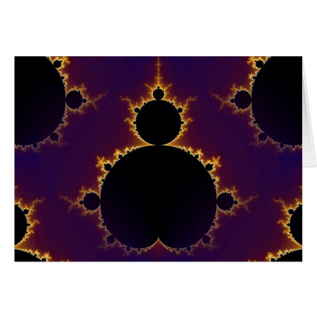 Cartão Fractal Mandelbrot (Frente Horizontal)
