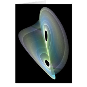 Cartão fractal pastel