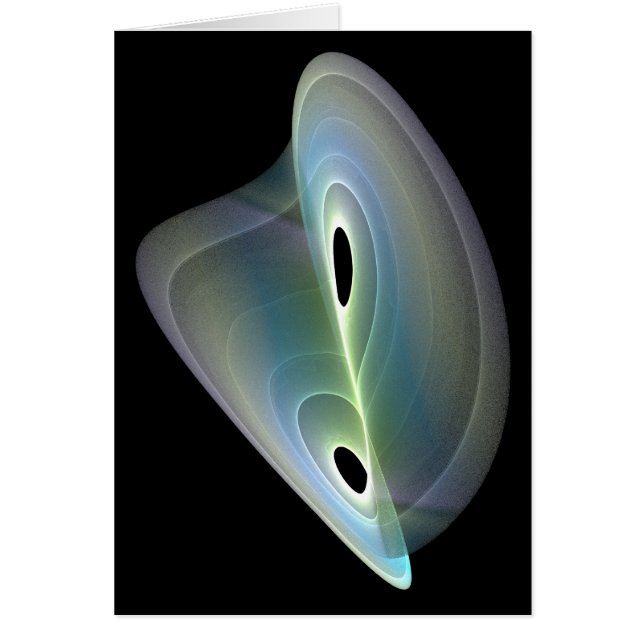 Cartão fractal pastel (Frente)