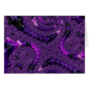 Cartão Fractal Roxo
