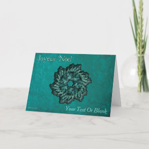 Cartão Fractal Wreath - Joyeux Noël