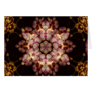 Cartão FractalRosea