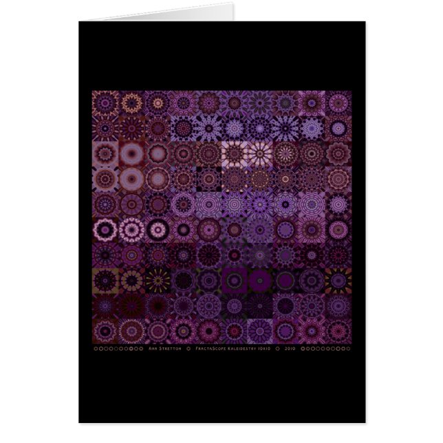 Cartão Fractascope Kaleidestry 10x10 (Frente)