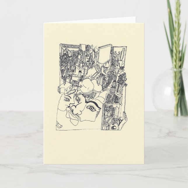 Cartão Fragments d'Arts 1 Surreal Drawing Greeting card (Frente)