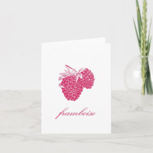 Cartão Framboesa (Framboise) Notecard