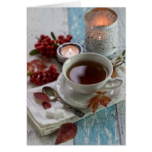 Cartão Framboesas aromáticas sazonais ainda vivas