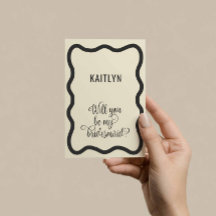Frame Wavy Black e Natural Bridesmaid Proposta