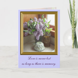 Cartão Framed Lilacs Sympathy Card
