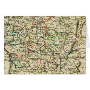 Cartão França com limites traçados