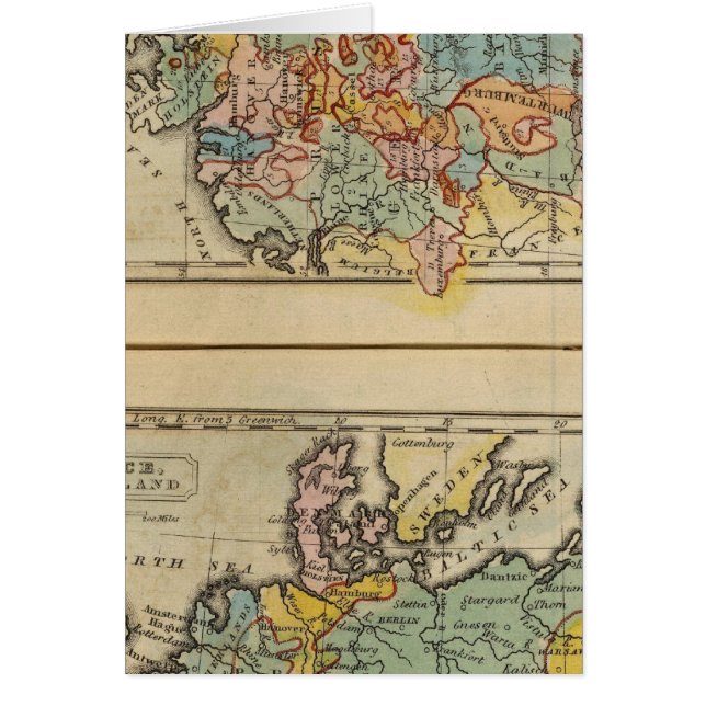 Cartão França, Suiça, Alemanha (Frente)