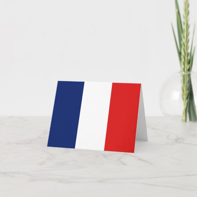 Cartão France Flag Notecard (Frente)