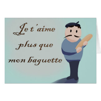 Cartão francês do amor