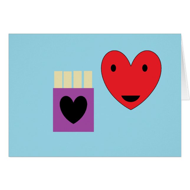 Cartão Francês Fry Love (Frente Horizontal)