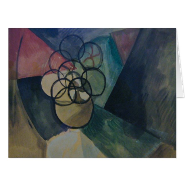 Cartão Francis Picabia, Caoutchouc, 1909, Abstrato Art (Frente horizontal)