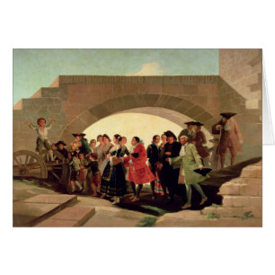 Cartão Francisco Jose de Goya y Lucientes   o casamento,