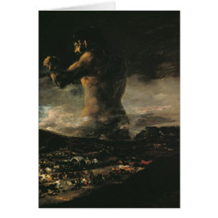 Cartão Francisco Jose de Goya y Lucientes The Colossus,