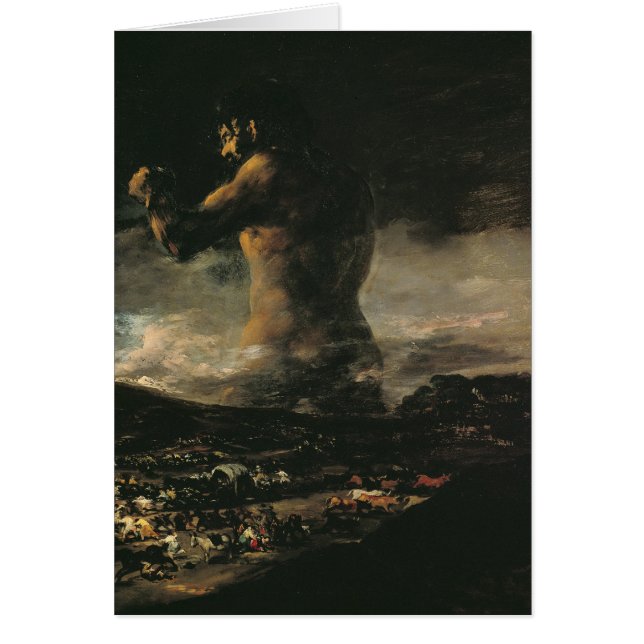 Cartão Francisco Jose de Goya y Lucientes | The Colossus, (Frente)