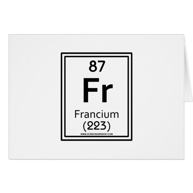 Cartão Francium 87 (Frente Horizontal)