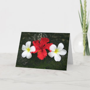 Cartão frangipani trio