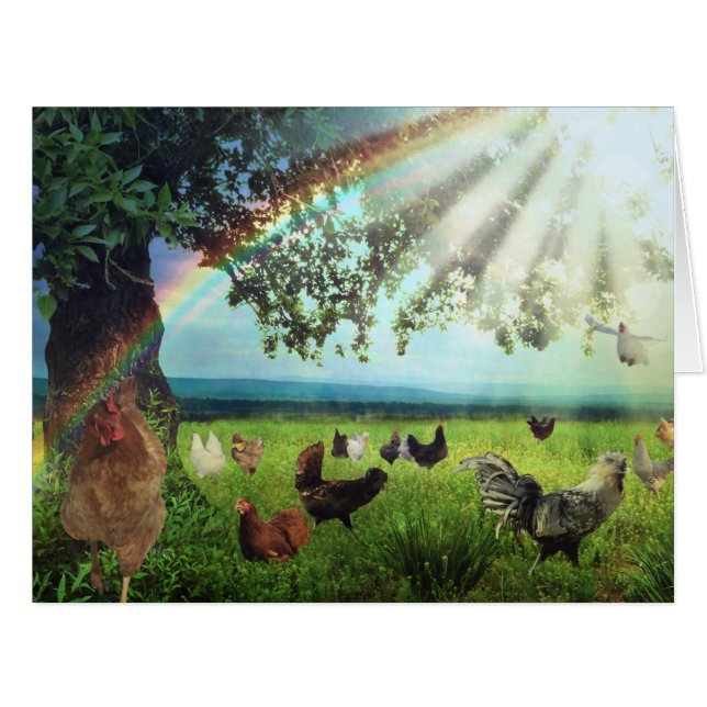 Cartão Frango do Céu (Frente horizontal)